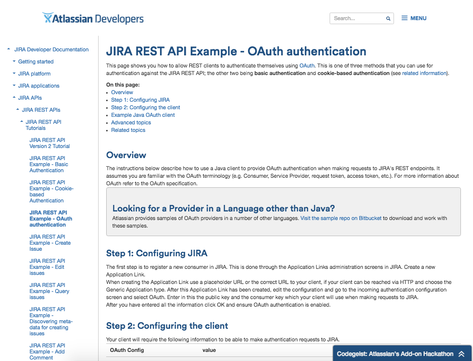 JIRA OAuth Doc